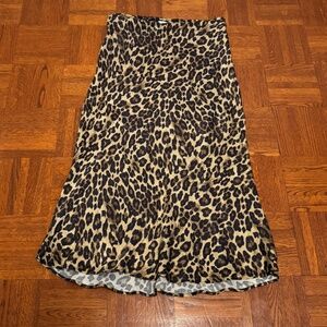 H&M Cheetah Midi Skirt 10